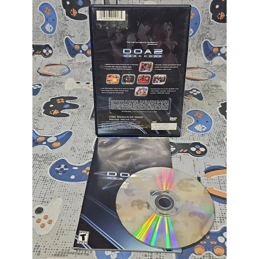 DOA2: Hardcore (Sony PlayStation 2, 2000) Ps2 CLEANED & TESTED CIB EXCELLENT